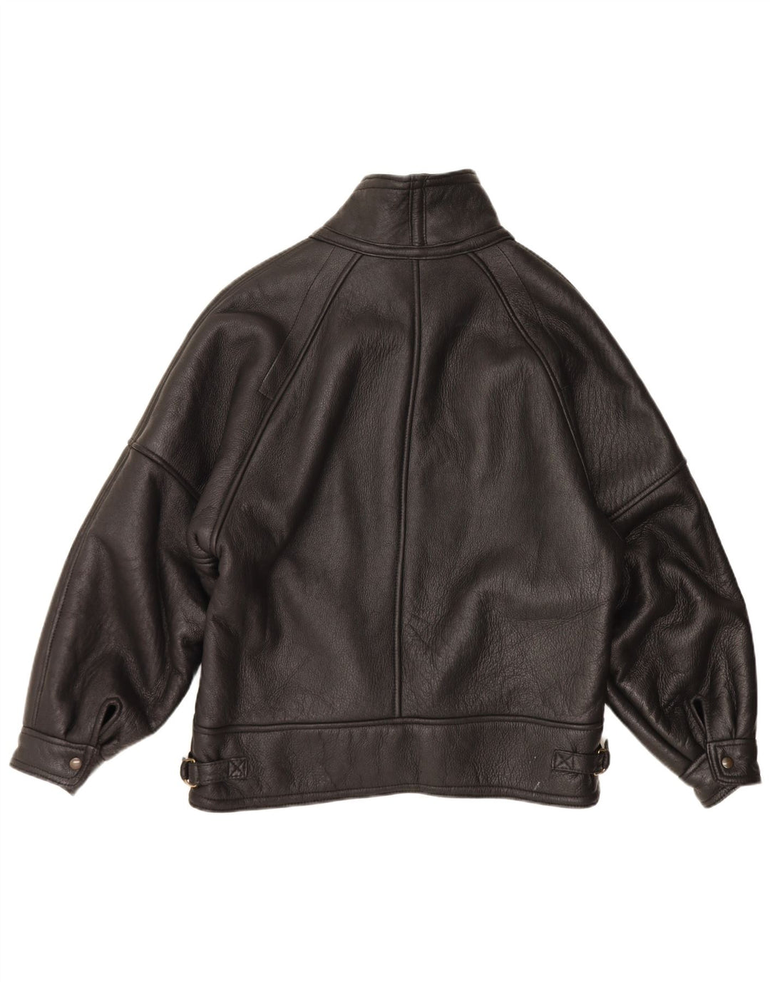 Jaqueta masculina vintage de shearling IT 54 2XL preta shearling