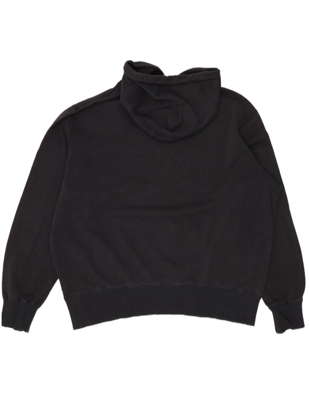 NIKE feminino gráfico oversized moletom com capuz UK 18 XL preto algodão