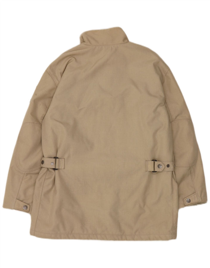 Jaqueta corta-vento masculina Murphy & Nye Reino Unido 38 nylon bege médio