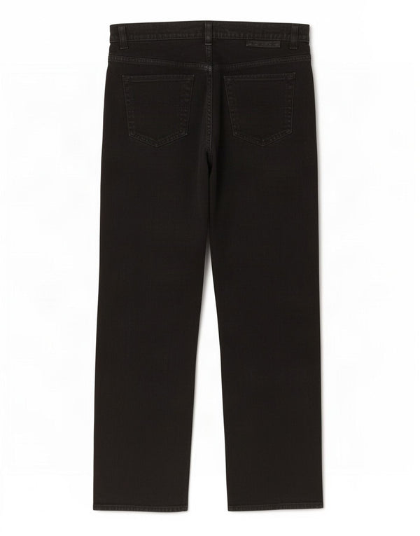 Calça jeans reta masculina Marks & Spencer Blue Harbor W36 L29 algodão preto