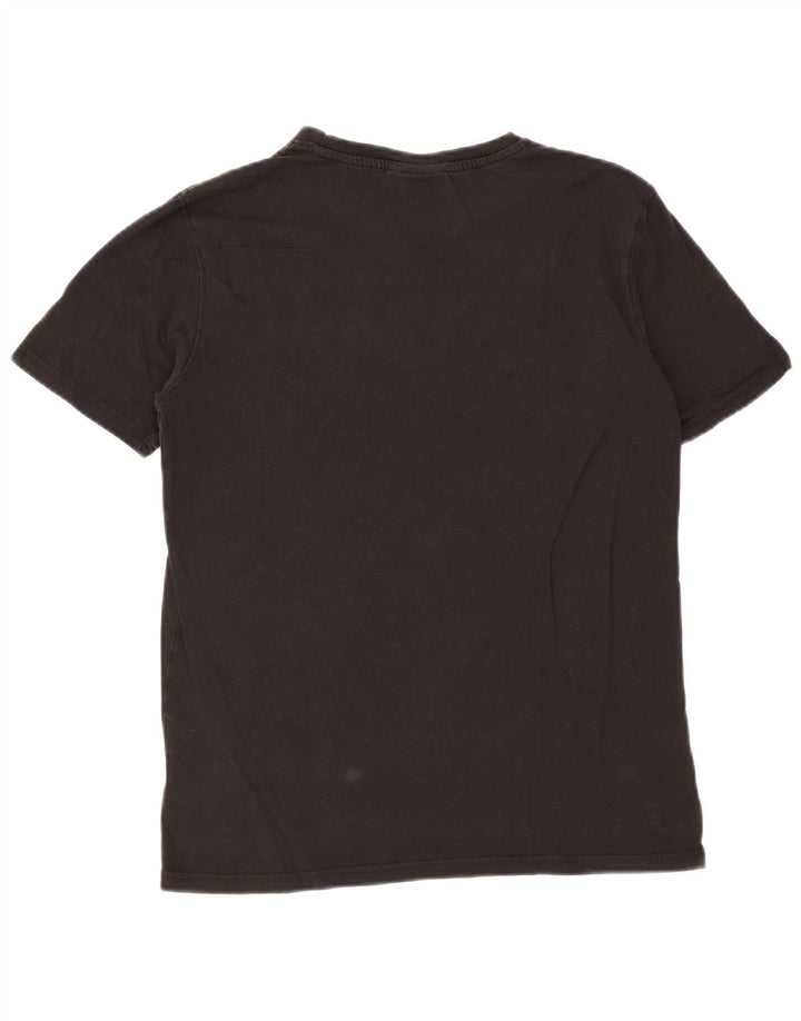 Ellesse Camiseta masculina gráfica top pequeno preto