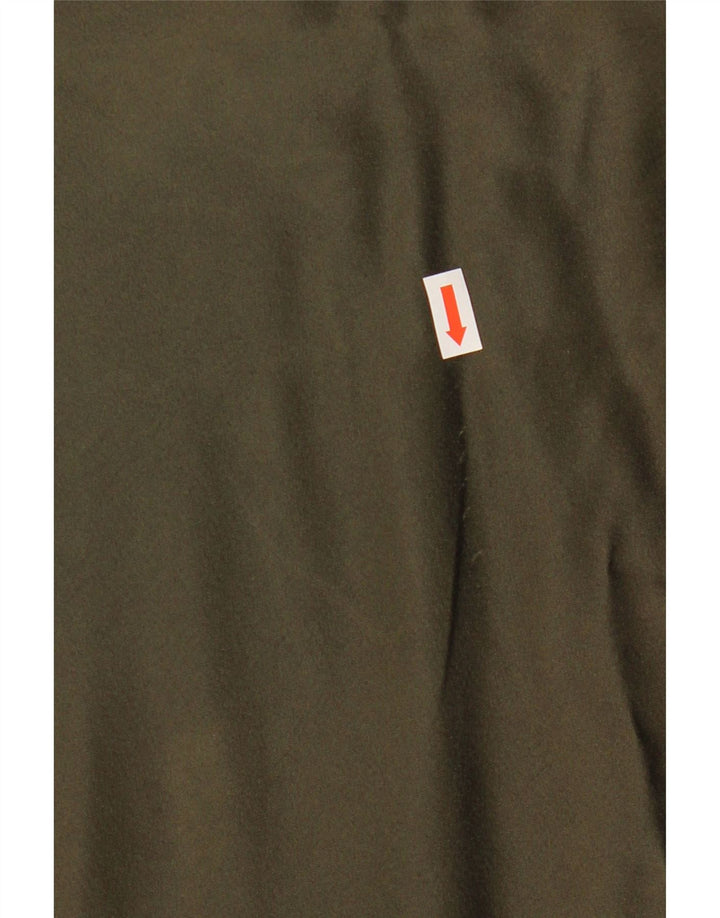 Zara Saia maxi feminina de cintura alta média W28 cáqui