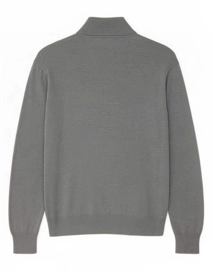 Suéter cardigã masculino Zara XL cinza