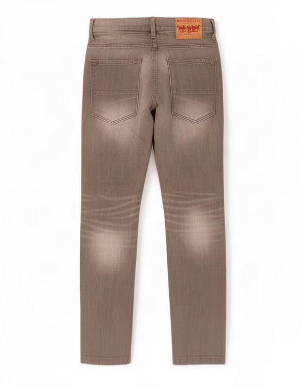 Jeans retos masculinos Levi's W29 L32 algodão cinza