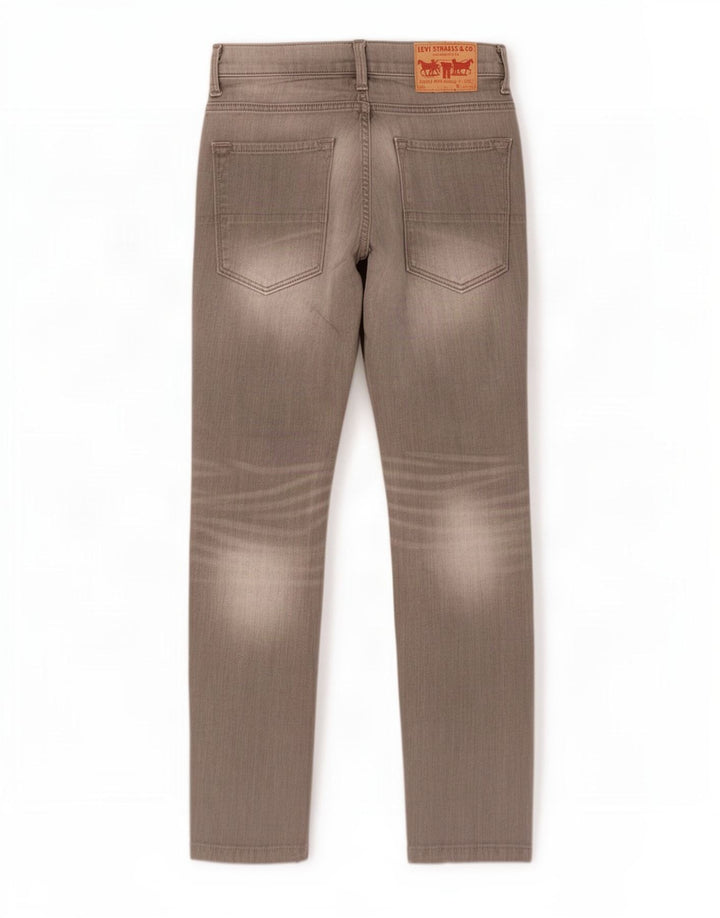 Jeans retos masculinos Levi's W29 L32 algodão cinza
