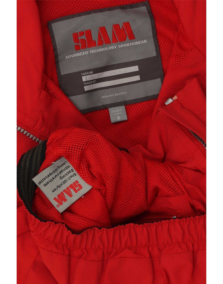 Jaqueta bomber Slam Boys 5-6 anos poliéster vermelho