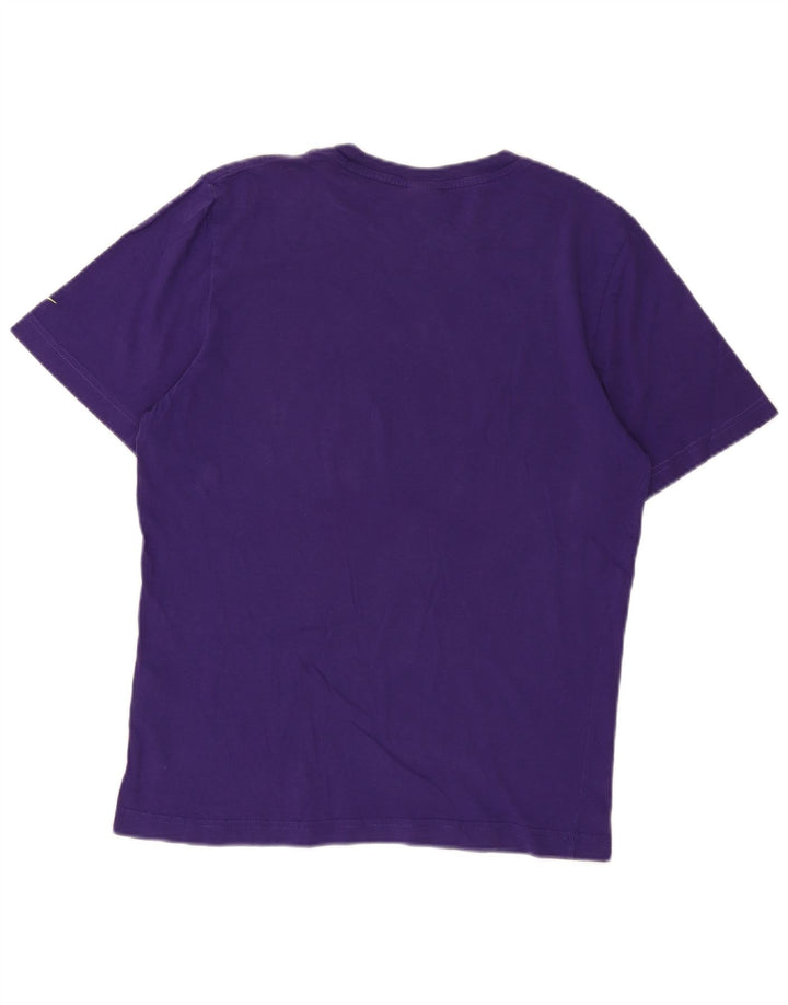 Camiseta masculina Nike Regular Graphic Top Pequeno Algodão Roxo