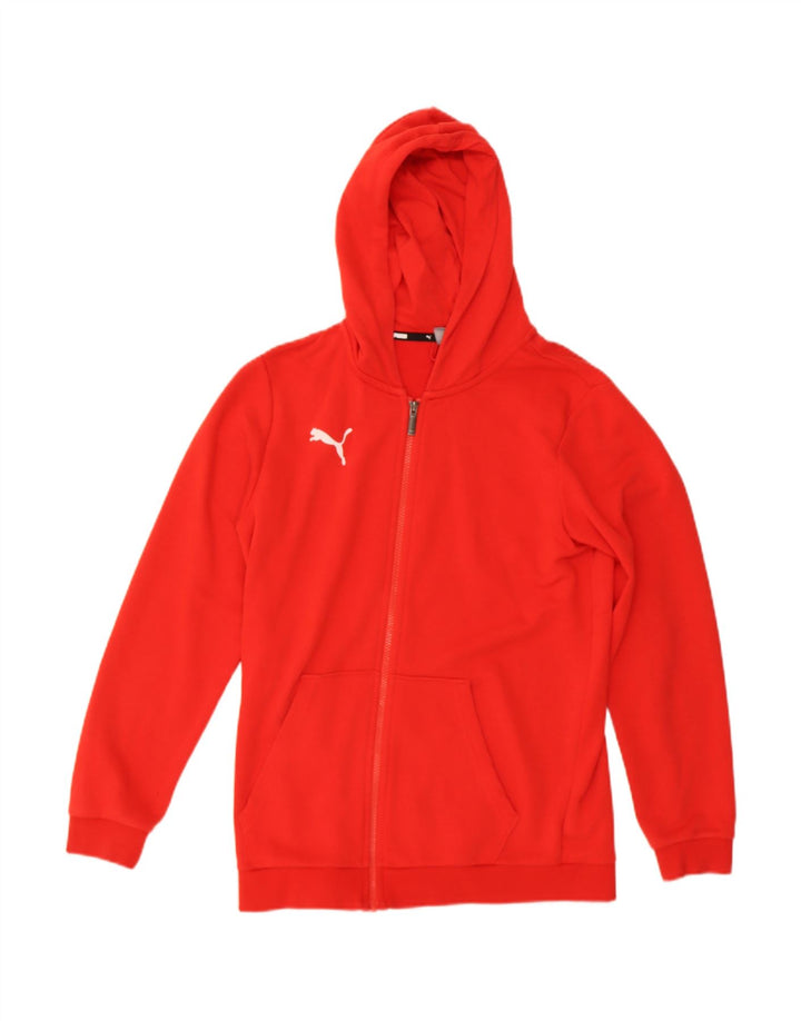 Suéter PUMA Boys Zip com capuz 15-16 anos algodão vermelho