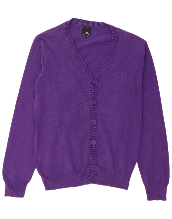 Suéter cardigã masculino JACK & JONES XL roxo