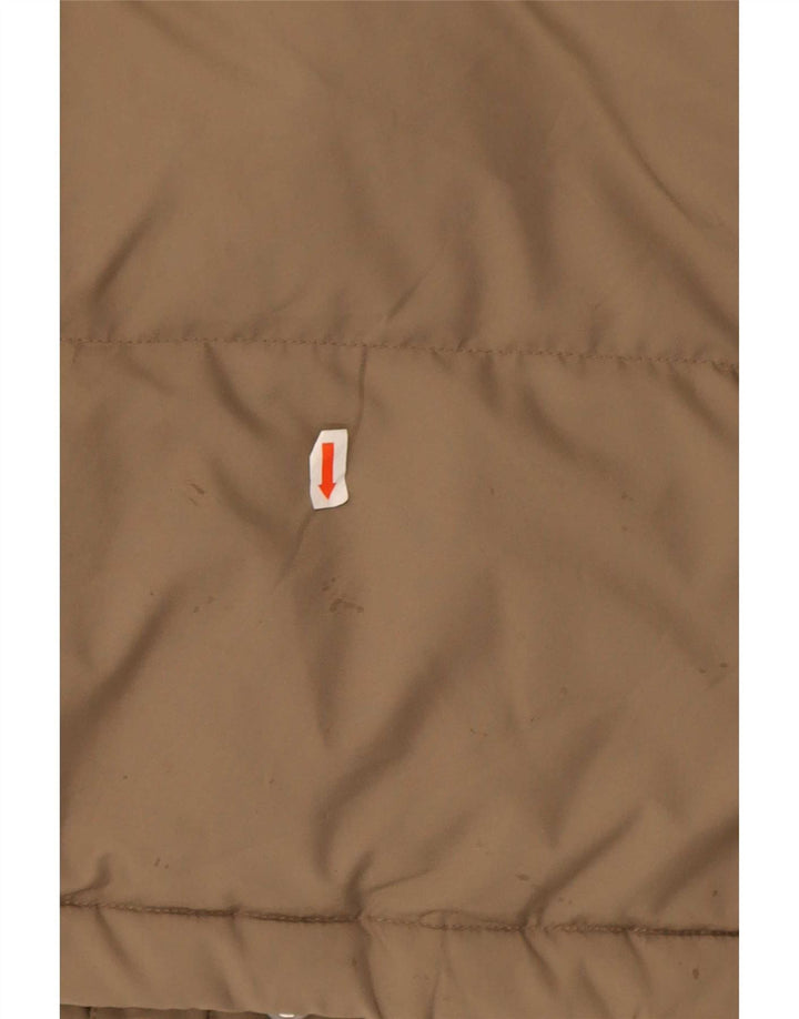 Jaqueta acolchoada masculina Ellesse UK 40 poliéster bege grande