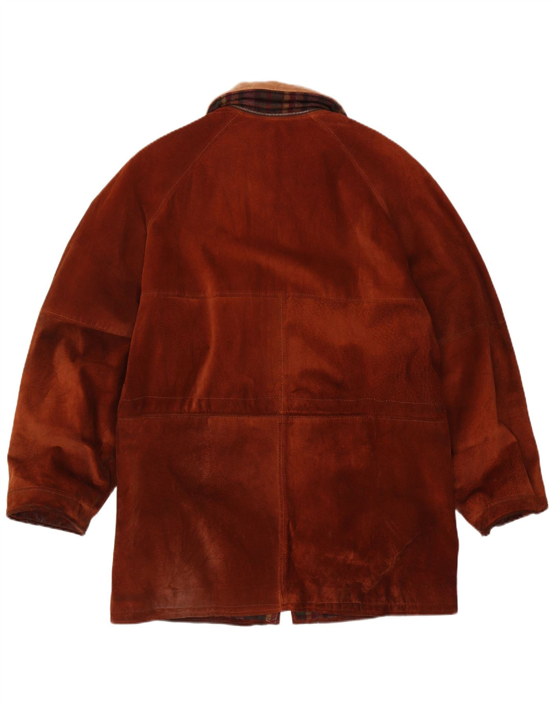 Jaqueta masculina vintage de camurça IT 54 2XL couro marrom