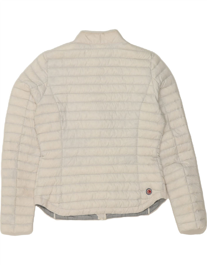 COLMAR Womens Padded Jacket IT 46 Large  White Polyester Vintage Colmar and Second-Hand Colmar from Messina Hembry 