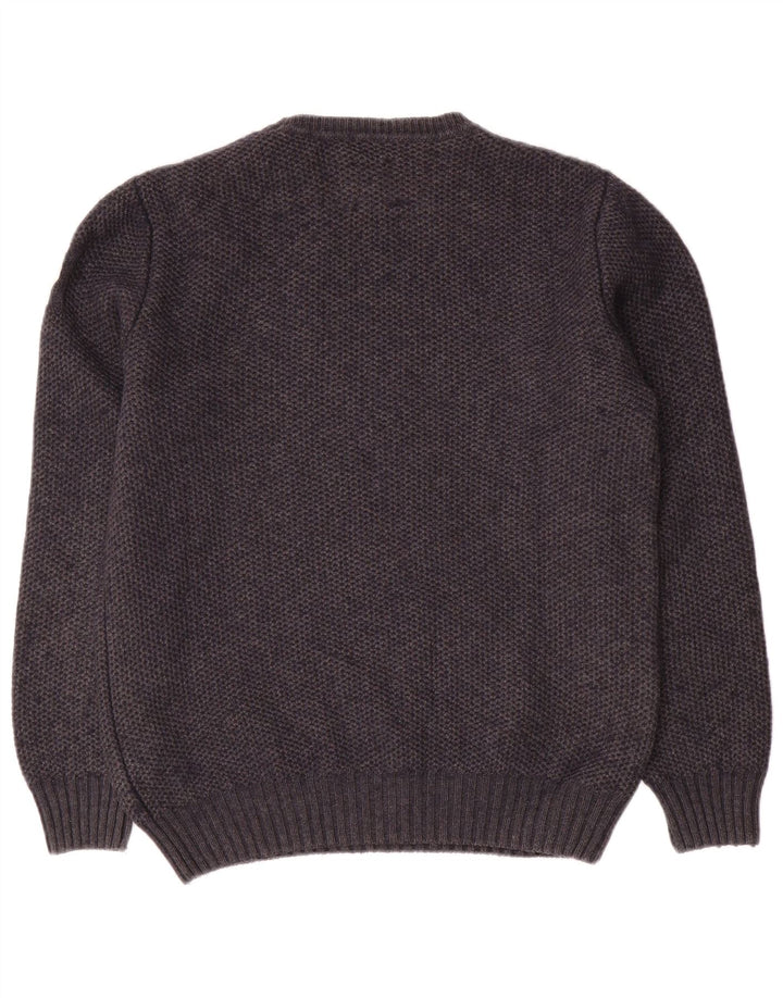 Suéter masculino North Sails com gola redonda e algodão cinza pequeno