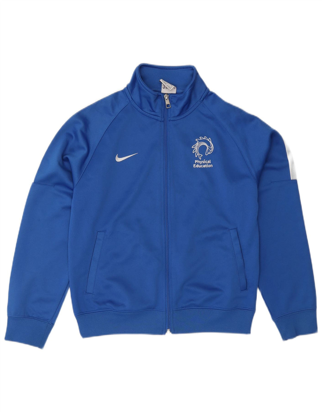Jaqueta Nike Boys Graphic Tracksuit Top 12-13 anos grande bloco colorido azul