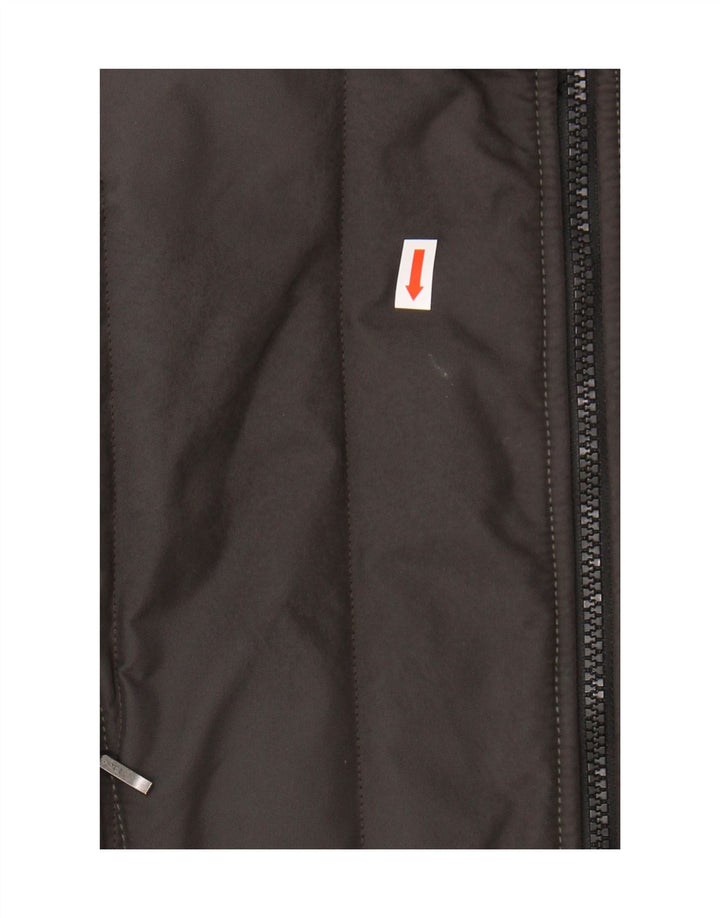 Casaco feminino acolchoado com capuz Refrigiwear IT 46 grande caqui nylon