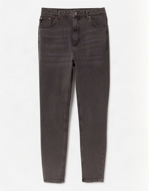 Topshop Jeans Slim Feminino UK 18 XL W36 L28 Algodão Cinza