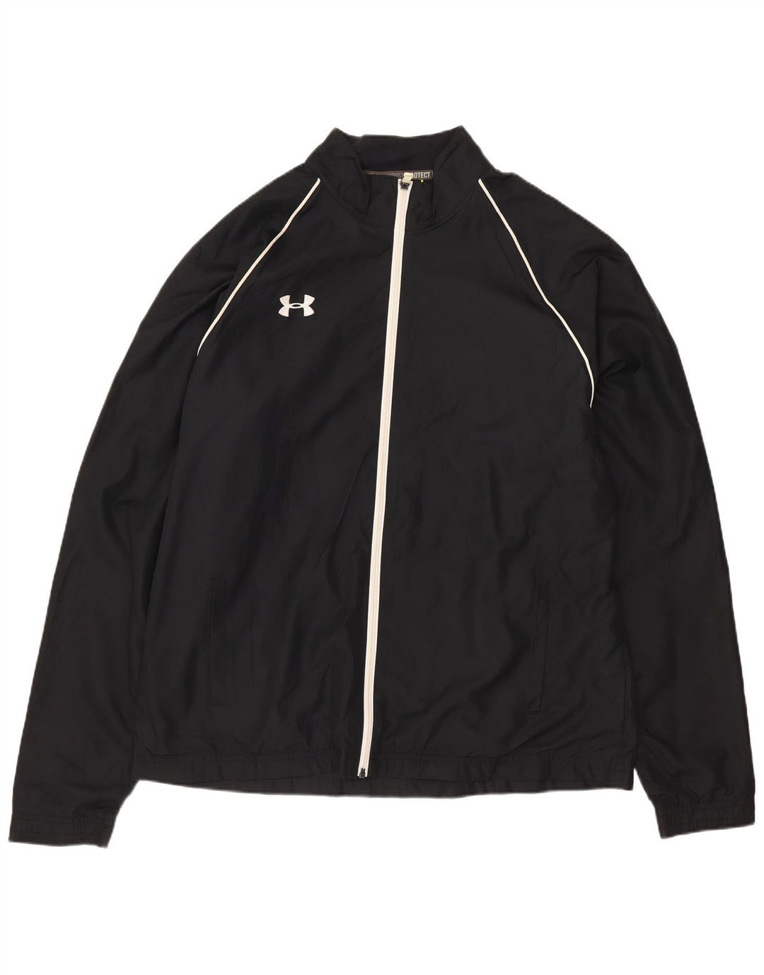 UNDER ARMOUR Jaqueta masculina de agasalho grande poliéster preto
