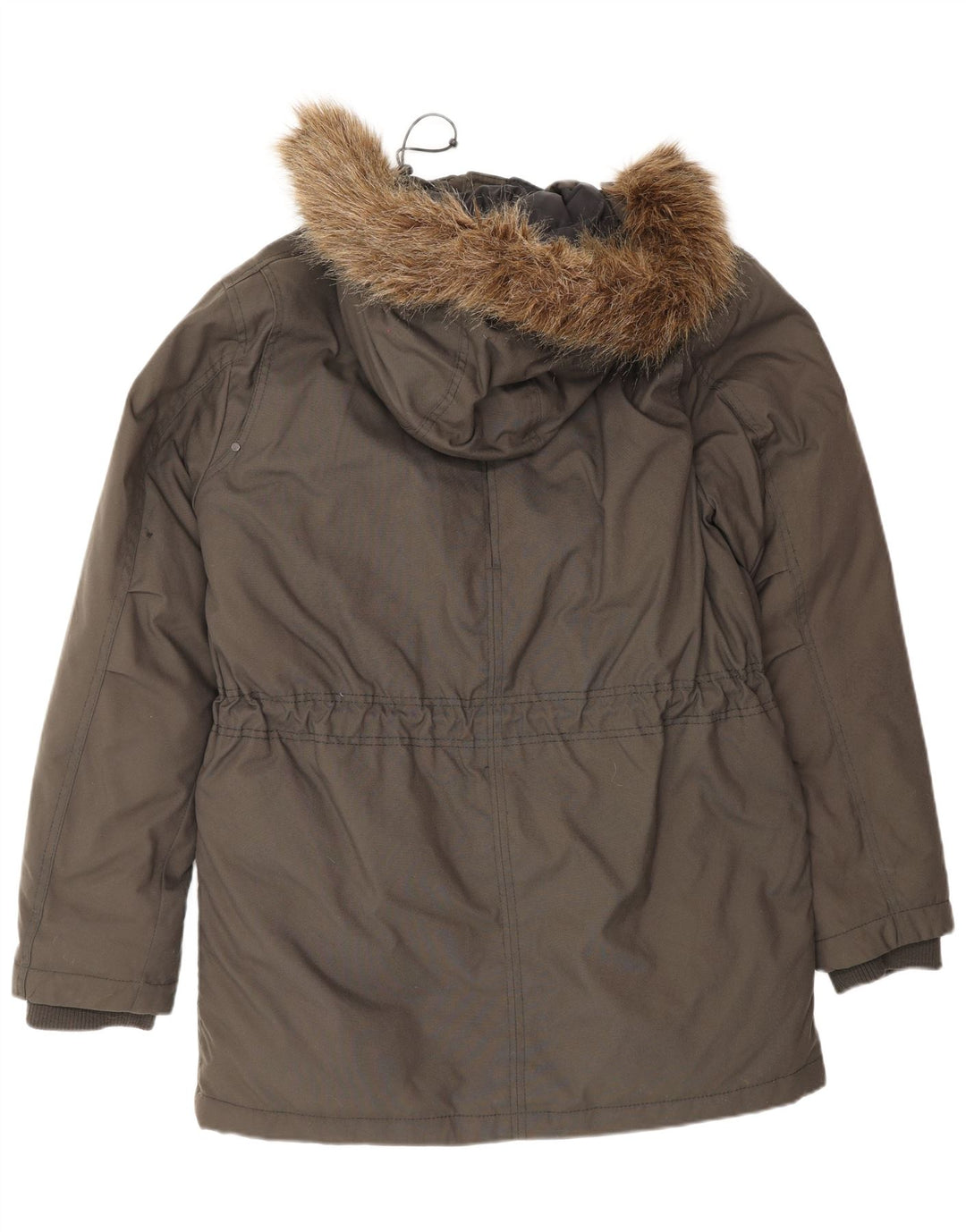 Jaqueta Parka Esprit Masculina com Capuz UK 38 Cinza Médio