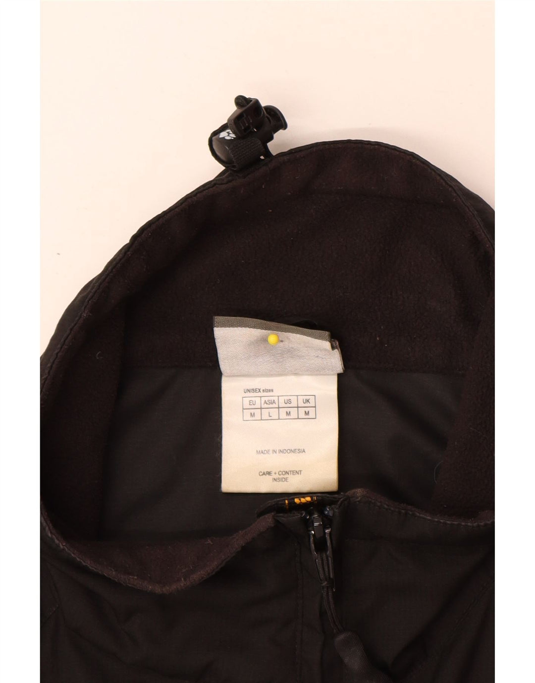 Jaqueta corta-vento masculina Jack Wolfskin Reino Unido 38 poliéster preto médio
