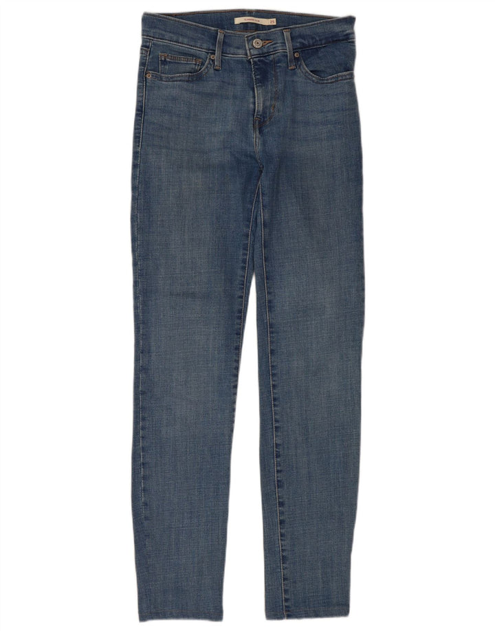 LEVI'S Jeans feminino slim slim W25 L32 algodão azul