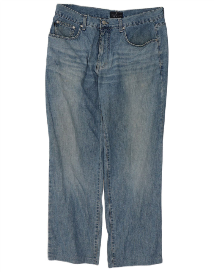 Jeans reto masculino TRUSSARDI W35 L28 azul