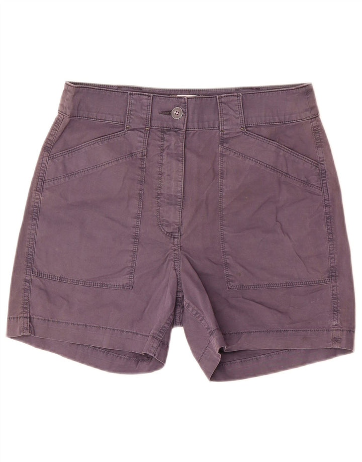 WHITE STUFF Shorts feminino casual UK 8 pequeno W27 roxo