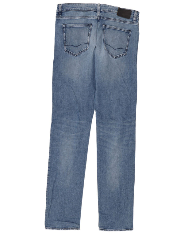 Hugo Boss Masculino Slim Jeans W34 L36 Azul Algodão