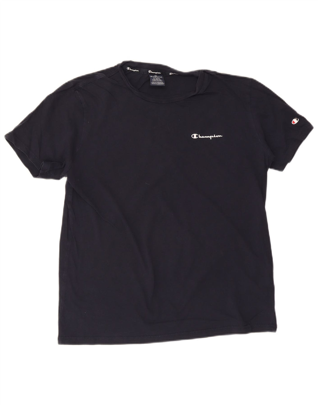 CAMPEÃO Camiseta Masculina Top Grande Algodão Azul Marinho