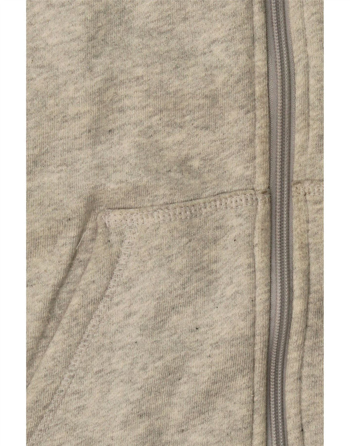 ADIDAS Womens Graphic Zip Hoodie Sweater UK 16 Large  Grey Colourblock Vintage Adidas and Second-Hand Adidas from Messina Hembry 