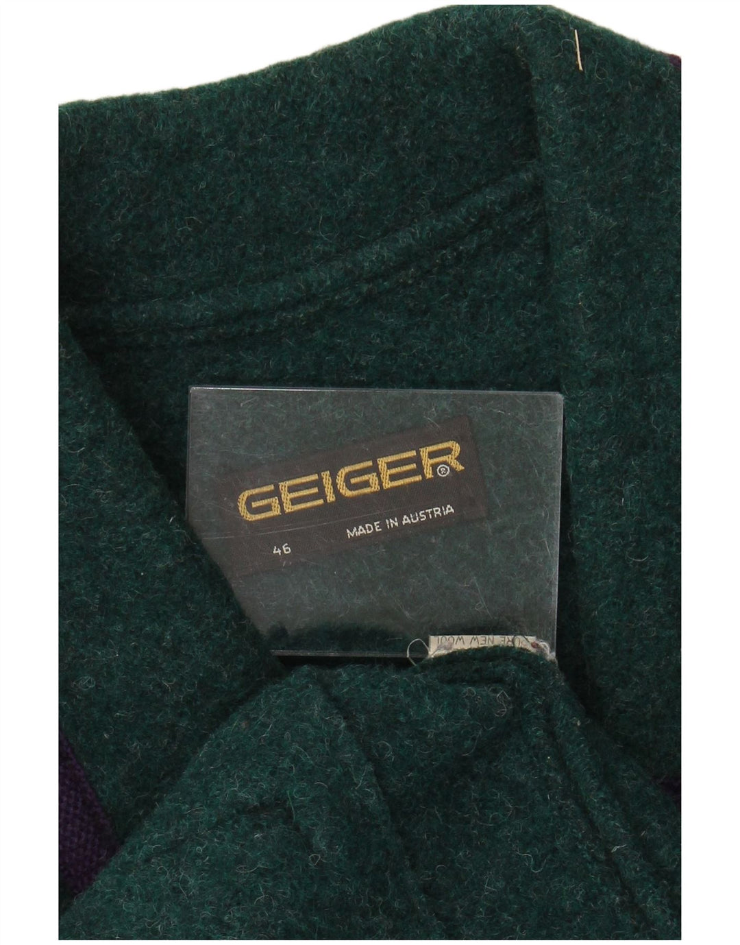Jaqueta blazer feminina Geiger com 3 botões EU 46 XL lã verde