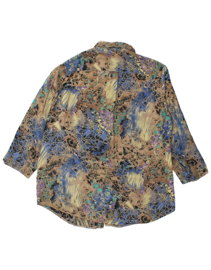 Camisa masculina de manga 3/4 West Coast XL multicolorida geométrica
