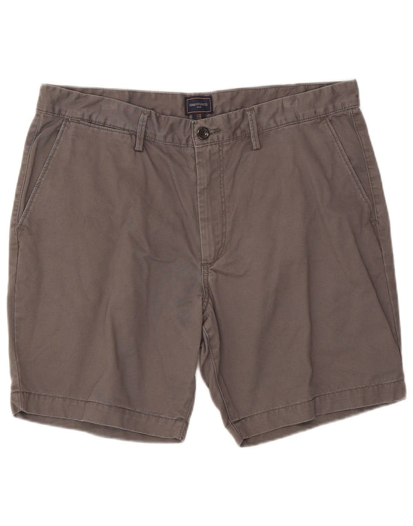 Gap Mens Khakis Chino Shorts W36 Grande Algodão Cinza