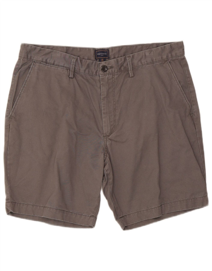 Gap Mens Khakis Chino Shorts W36 Grande Algodão Cinza