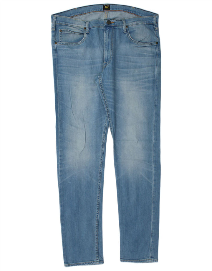 LEE Masculino Luke Slim Jeans W36 L34 Azul Algodão