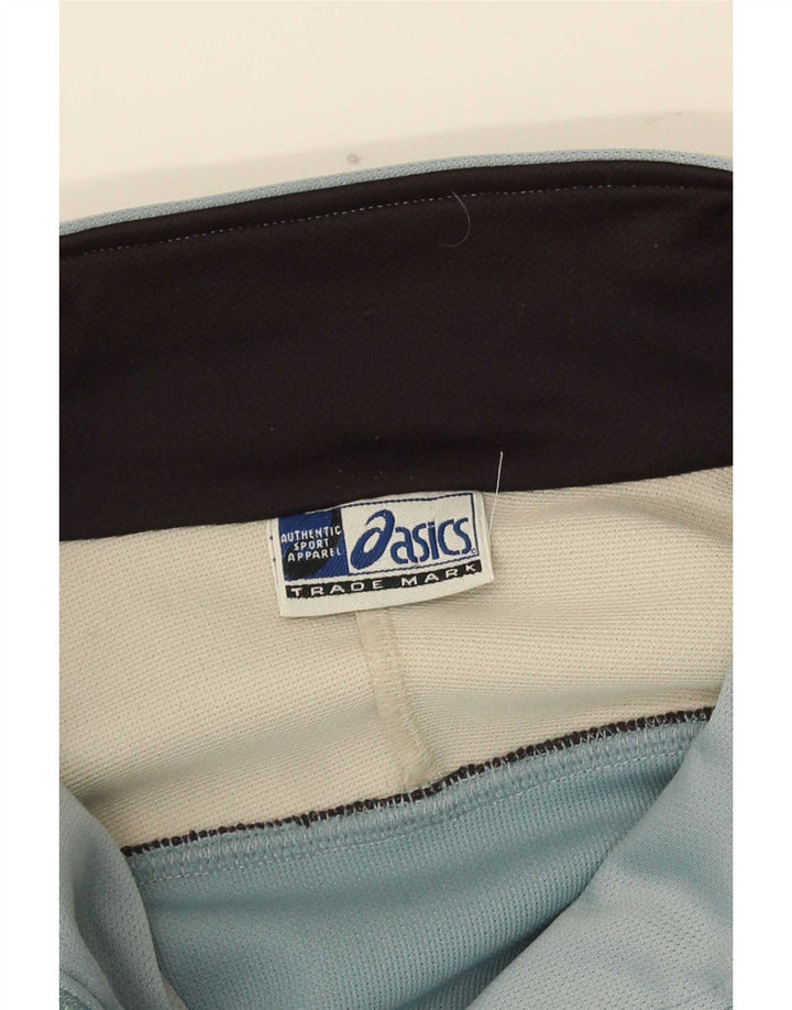 Asics Mens Tracksuit Top Jacket Grande Azul Colourblock Poliéster