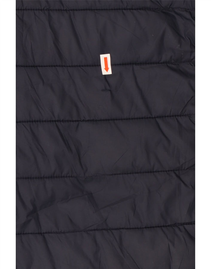 CREW CLOTHING Jaqueta acolchoada masculina Reino Unido 38 Nylon azul marinho médio