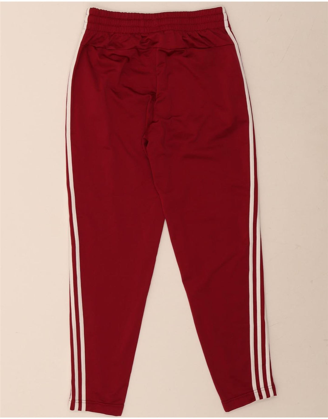 Calça de treino feminina Adidas Reino Unido 8/10 pequena Borgonha poliéster