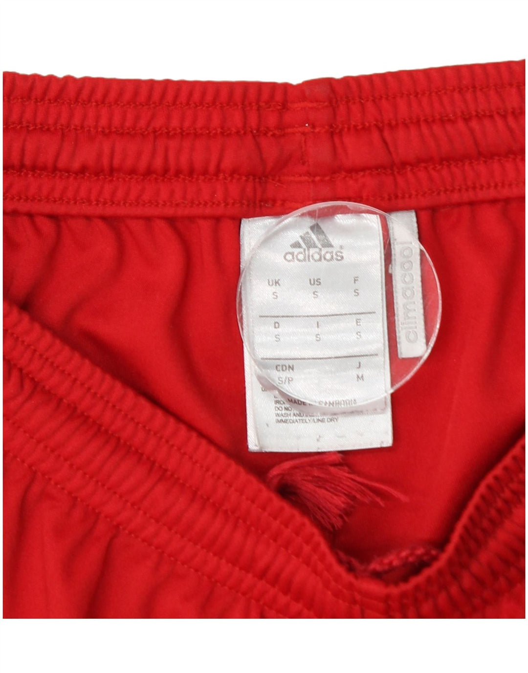 ADIDAS Mens Climacool Sport Shorts Pequeno Poliéster Colorblock Vermelho