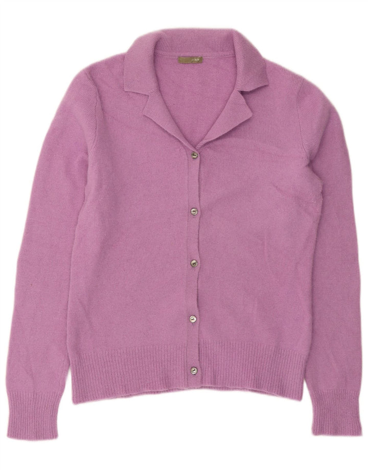 Suéter cardigã feminino J. Crew UK 12 rosa médio