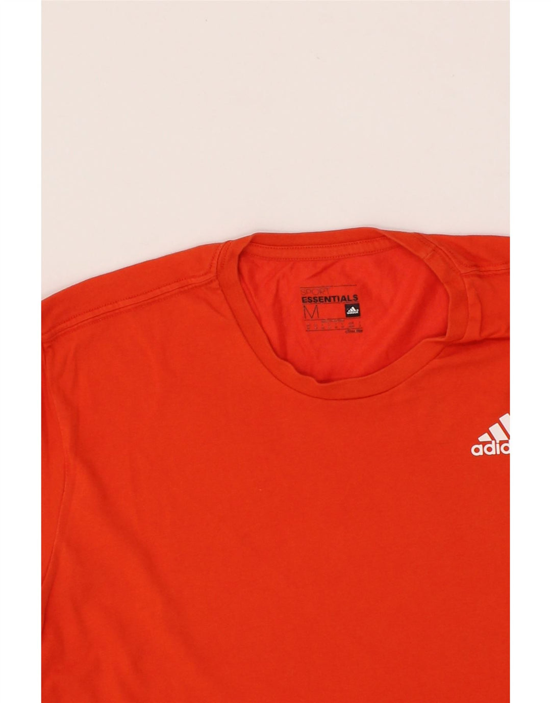 ADIDAS Mens Climalite T-Shirt Top Medium Red Cotton Vintage Adidas and Second-Hand Adidas from Messina Hembry 