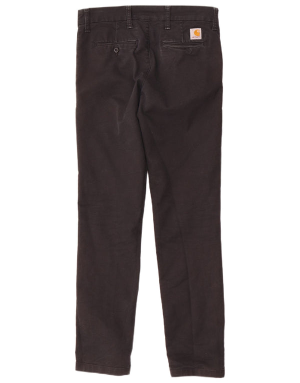 Calça Carhartt masculina Wip Slim Chino W30 L32 algodão preto