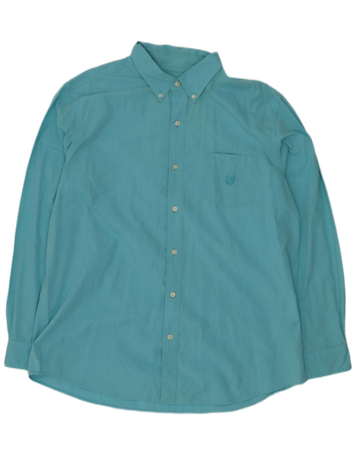 Camisa masculina Chaps Regular Fit XL algodão azul