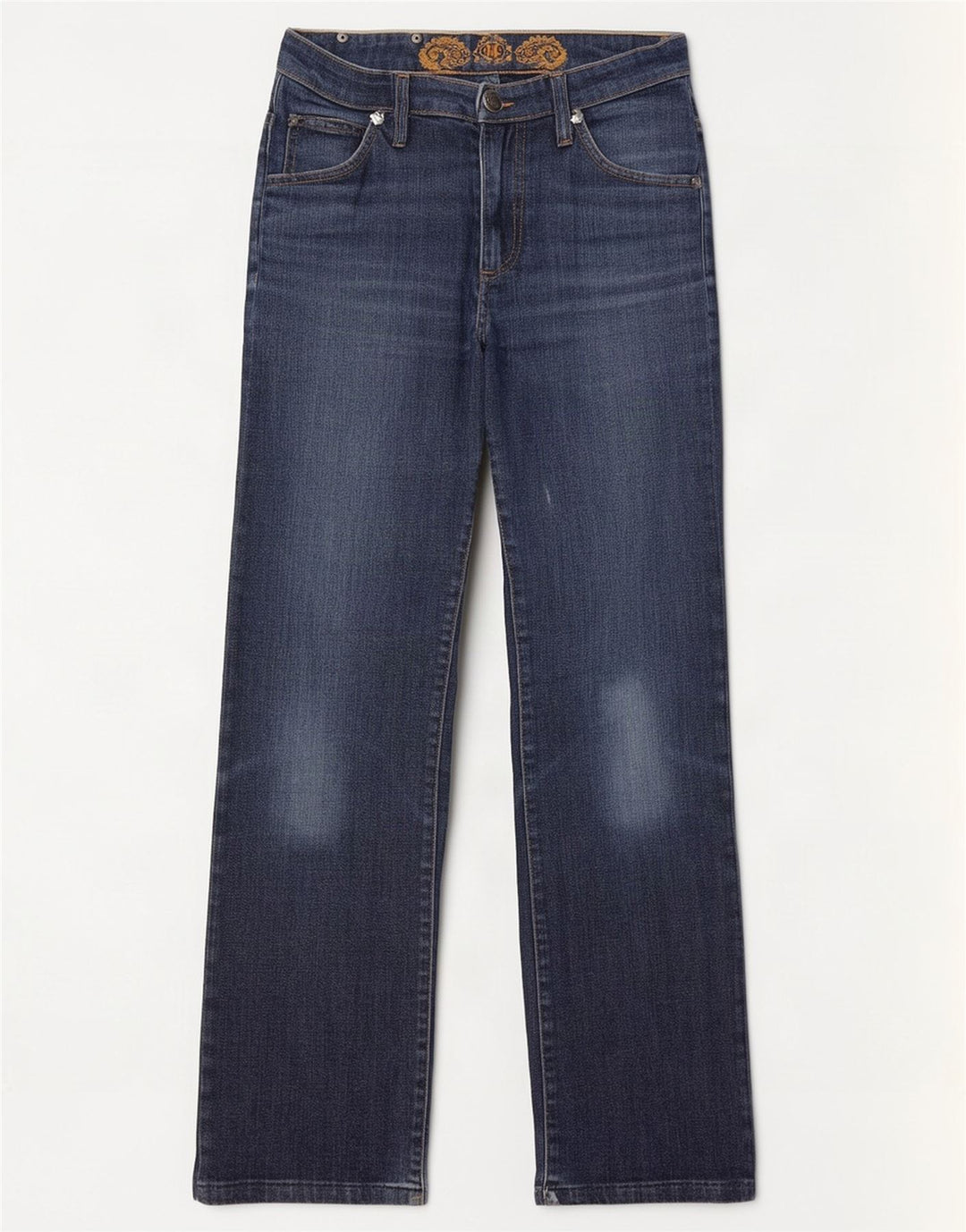 Marlboro Classics feminino jeans retos desgastados W28 L29 azul marinho