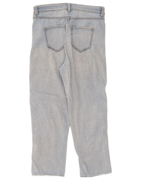Calça jeans feminina Marks & Spencer The Carrie UK 10 pequena W28 L22 azul