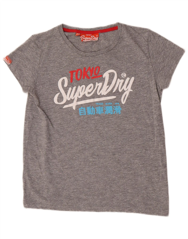 Camiseta masculina Superdry Regular Graphic Top XS Algodão Cinza