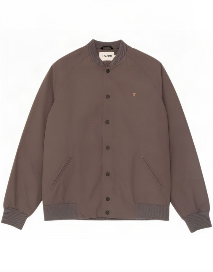 Farah Mens Bomber Jacket UK 40 Large Grey