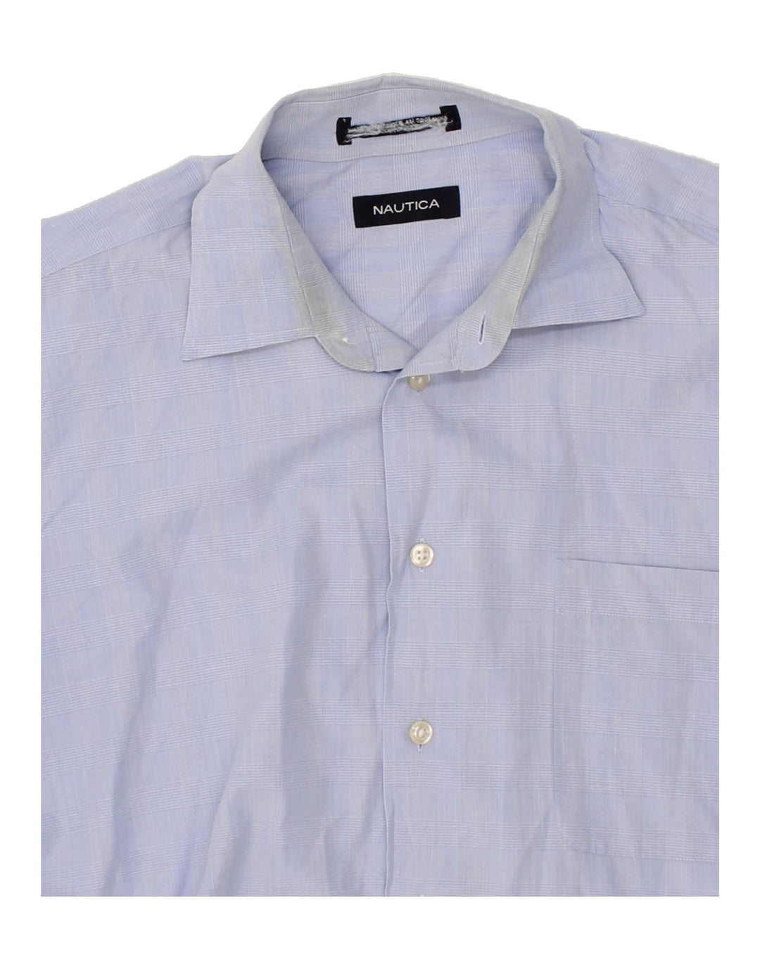 NAUTICA Mens Shirt 2XL Blue Check Cotton Vintage Nautica and Second-Hand Nautica from Messina Hembry 