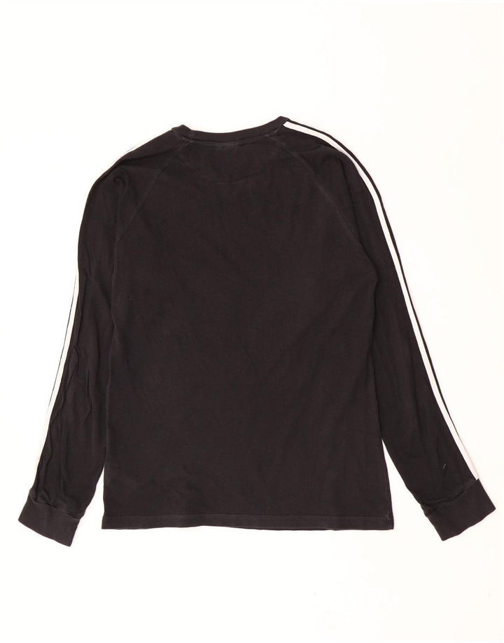 Adidas Mens Graphic Top Manga Longa Médio Algodão Preto