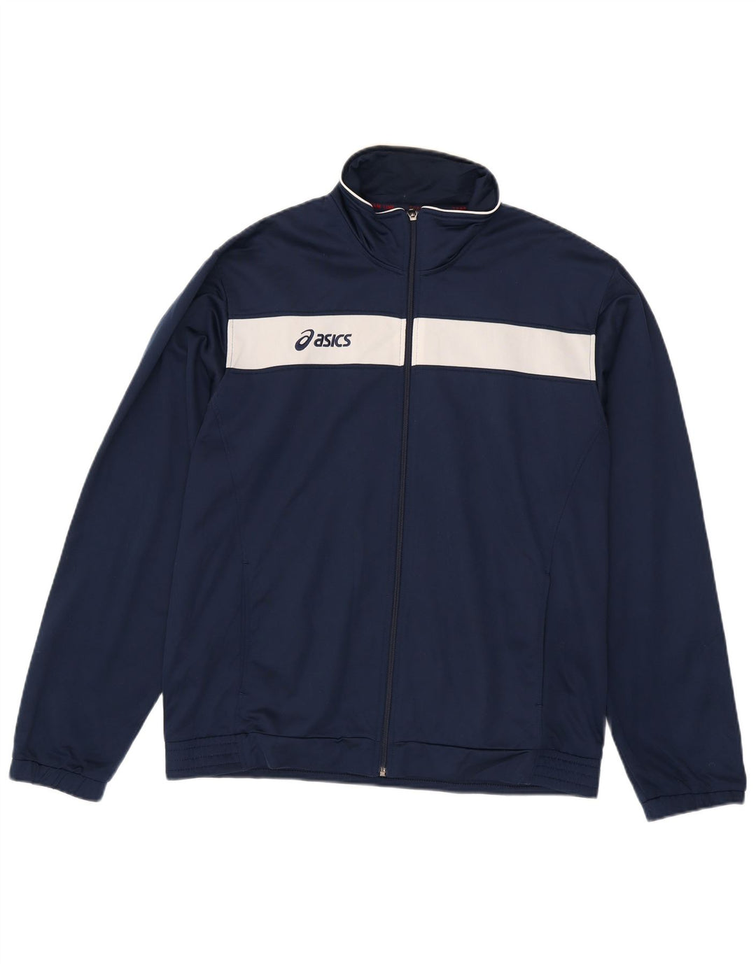 Asics Mens Tracksuit Top Jacket 2XL Azul marinho Colourblock Poliéster