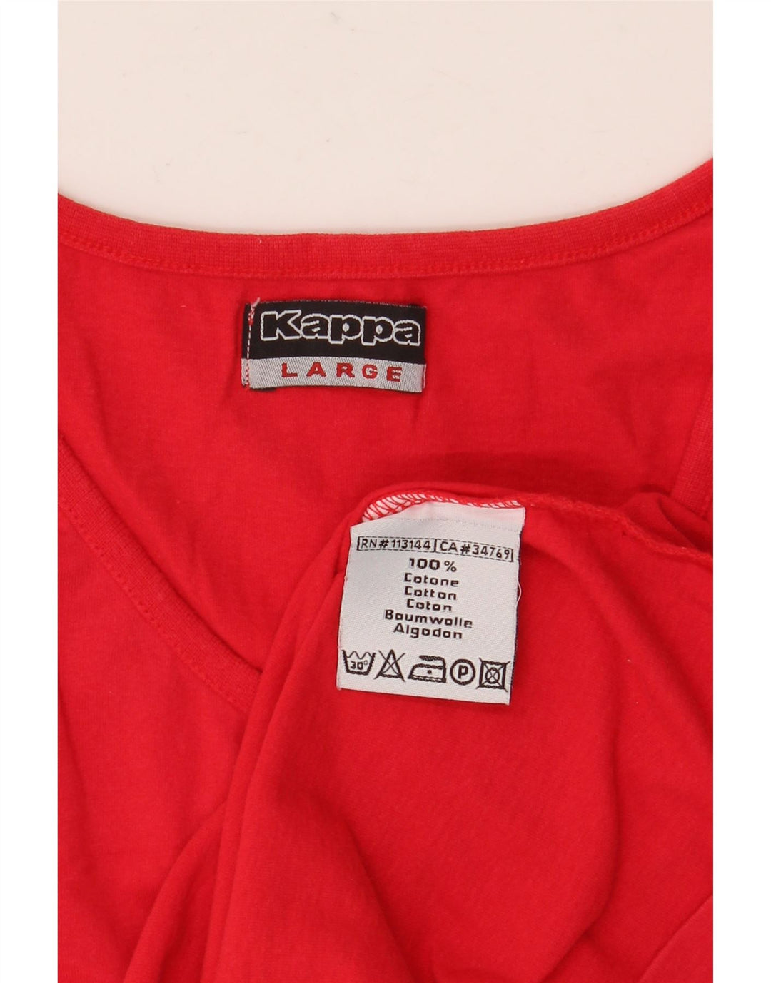 Top colete masculino KAPPA grande algodão vermelho